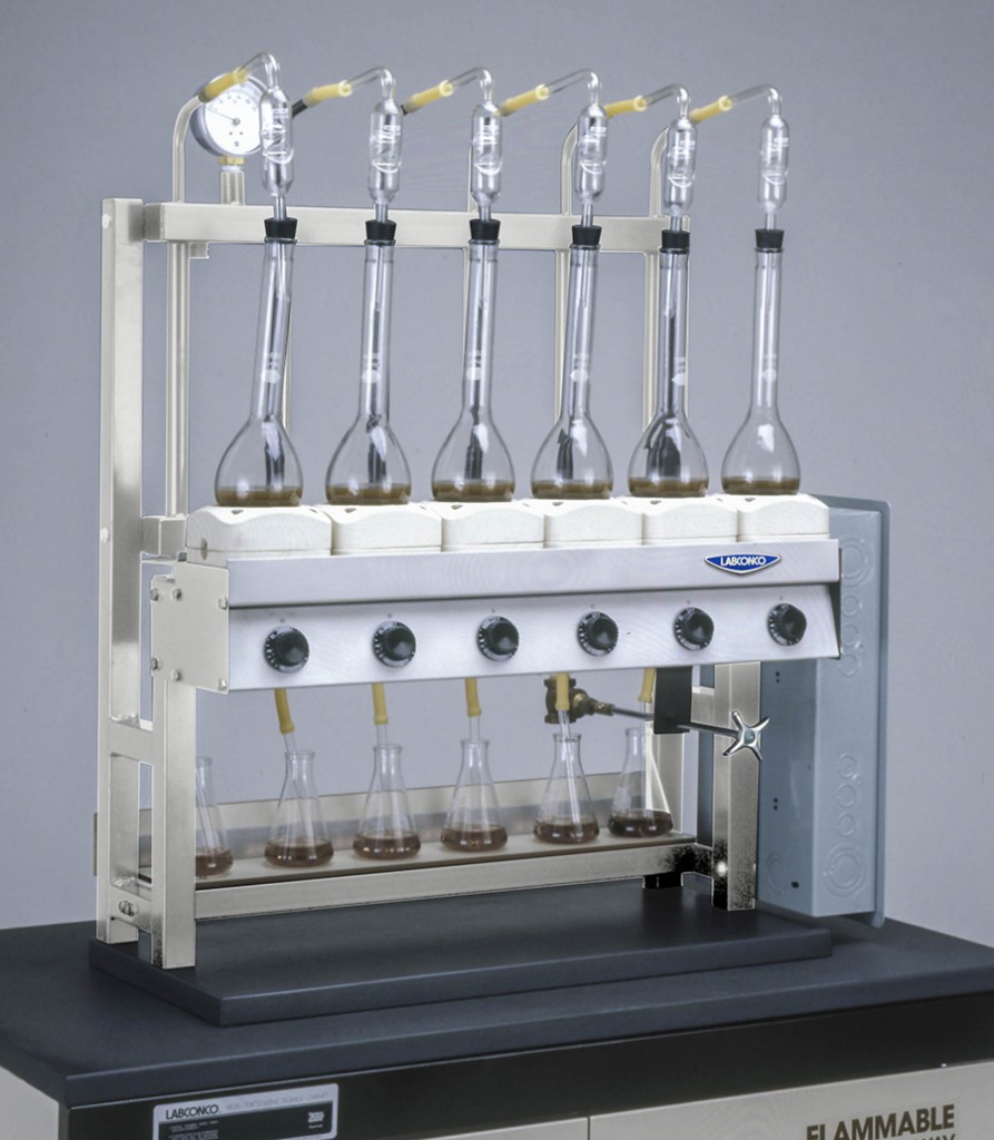 2127603 - Six-Place Kjeldahl Distillation Apparatus