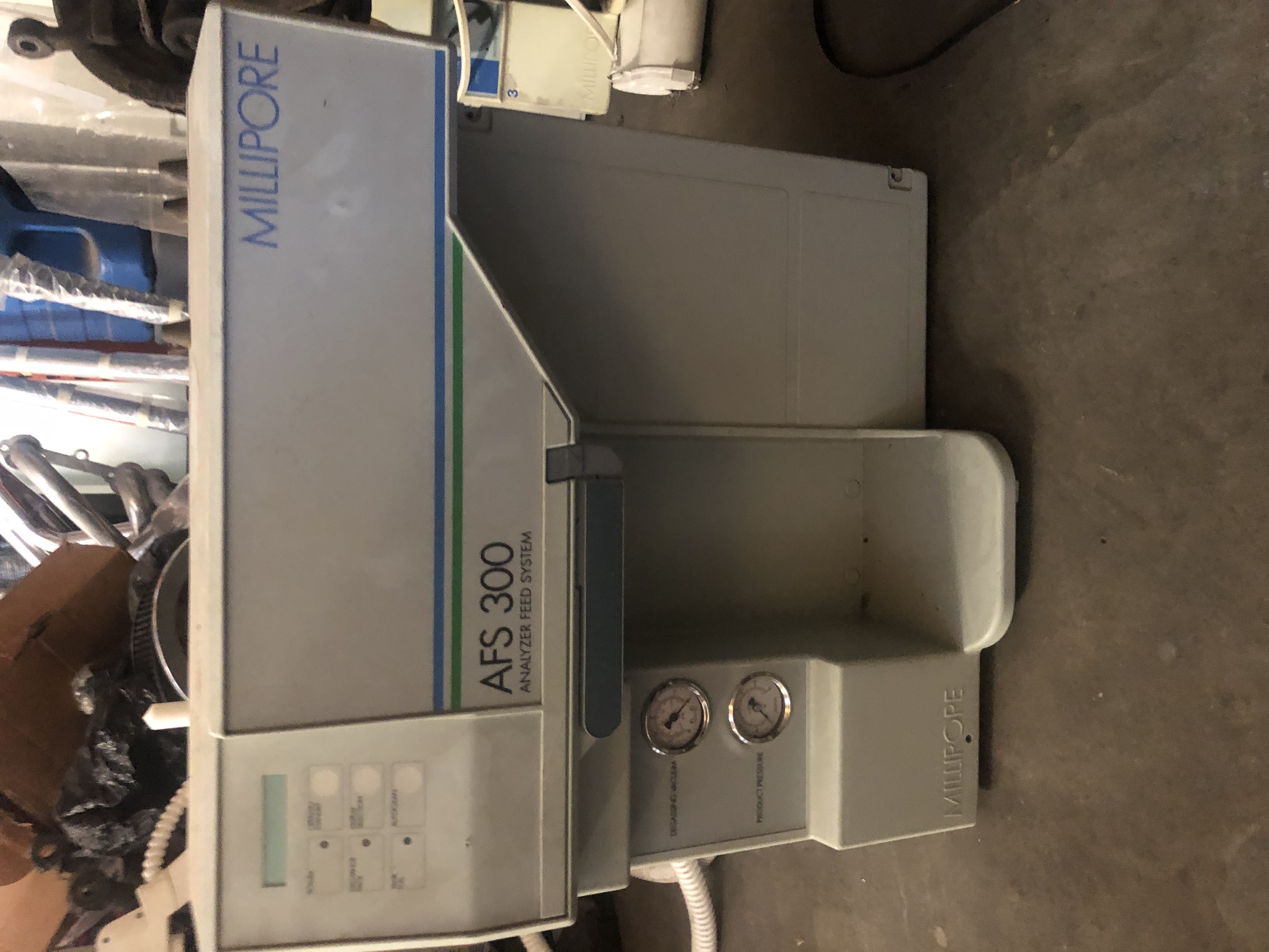 ZDAF3115D-USED - AFS 300 MILLIPORE ANALYZER FEED SYSTEM NO TANK ZDAF3115D-USED - AFS 300 MILLIPORE ANALYZER FEED SYSTEM NO TANK