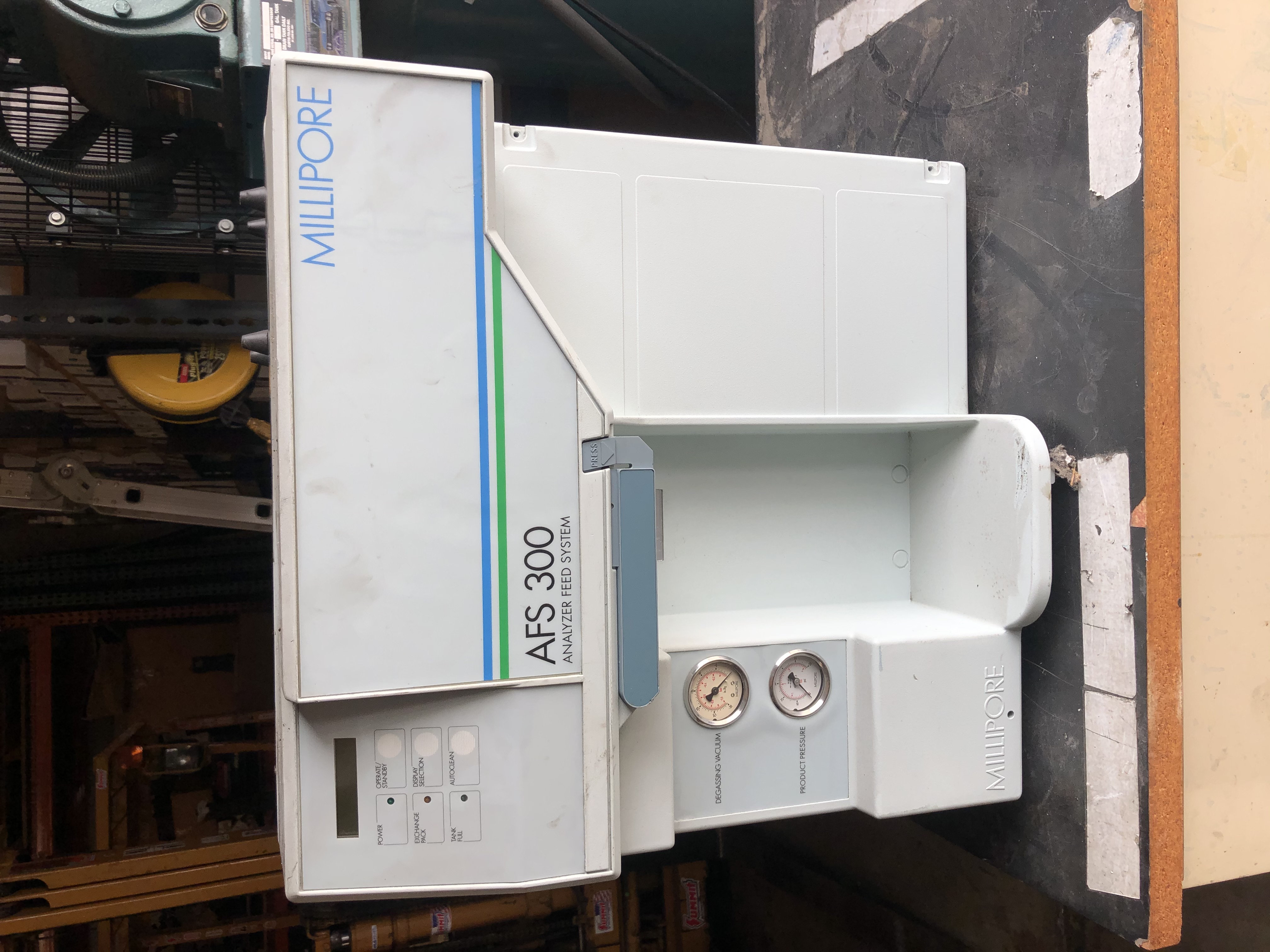 ZDAF3115D-USED - AFS 300 MILLIPORE ANALYZER FEED SYSTEM NO TANK ZDAF3115D-USED - AFS 300 MILLIPORE ANALYZER FEED SYSTEM NO TANK