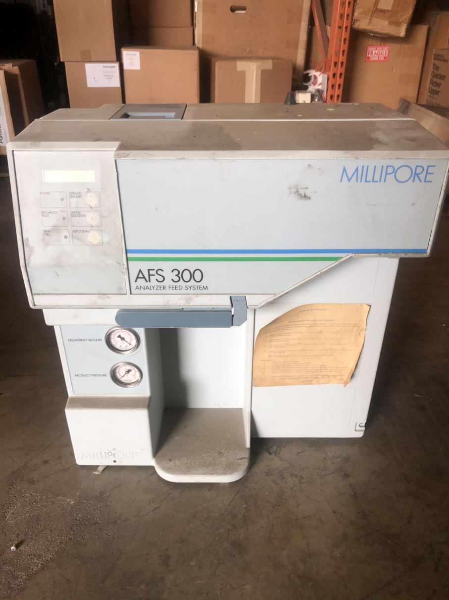 ZDAF3115D-USED - AFS 300 MILLIPORE ANALYZER FEED SYSTEM NO TANK ZDAF3115D-USED - AFS 300 MILLIPORE ANALYZER FEED SYSTEM NO TANK