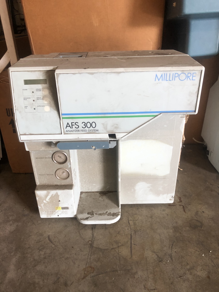 ZDAF3115D-USED - AFS 300 MILLIPORE ANALYZER FEED SYSTEM NO TANK ZDAF3115D-USED - AFS 300 MILLIPORE ANALYZER FEED SYSTEM NO TANK